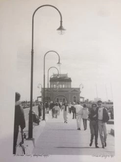 Print - St Kilda Pier Pedestrians Strizic