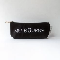 Pencil Case - Melbourne Latte - Black