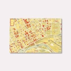 Postcard - Gregory's Map Of Melbourne