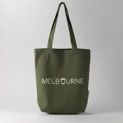 Tote Bag - Melbourne Latte - Green