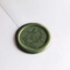 Wax Stamp - Birds On Pine Trees