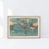 Decorative Poster - Rand McNally World Map 1895