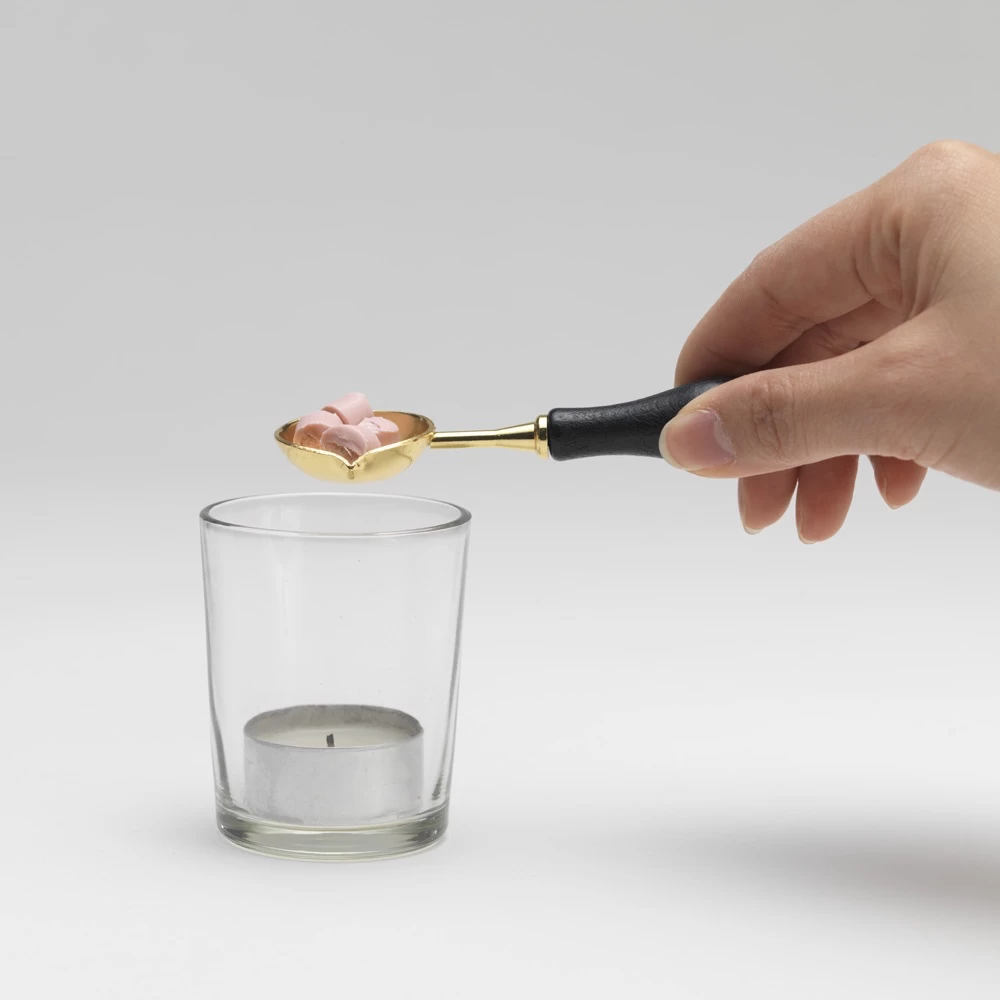 Wax Melting Spoon - Gold/Black - Image 2