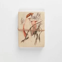 Handmade Journal - Pink Cockatoo 5x7