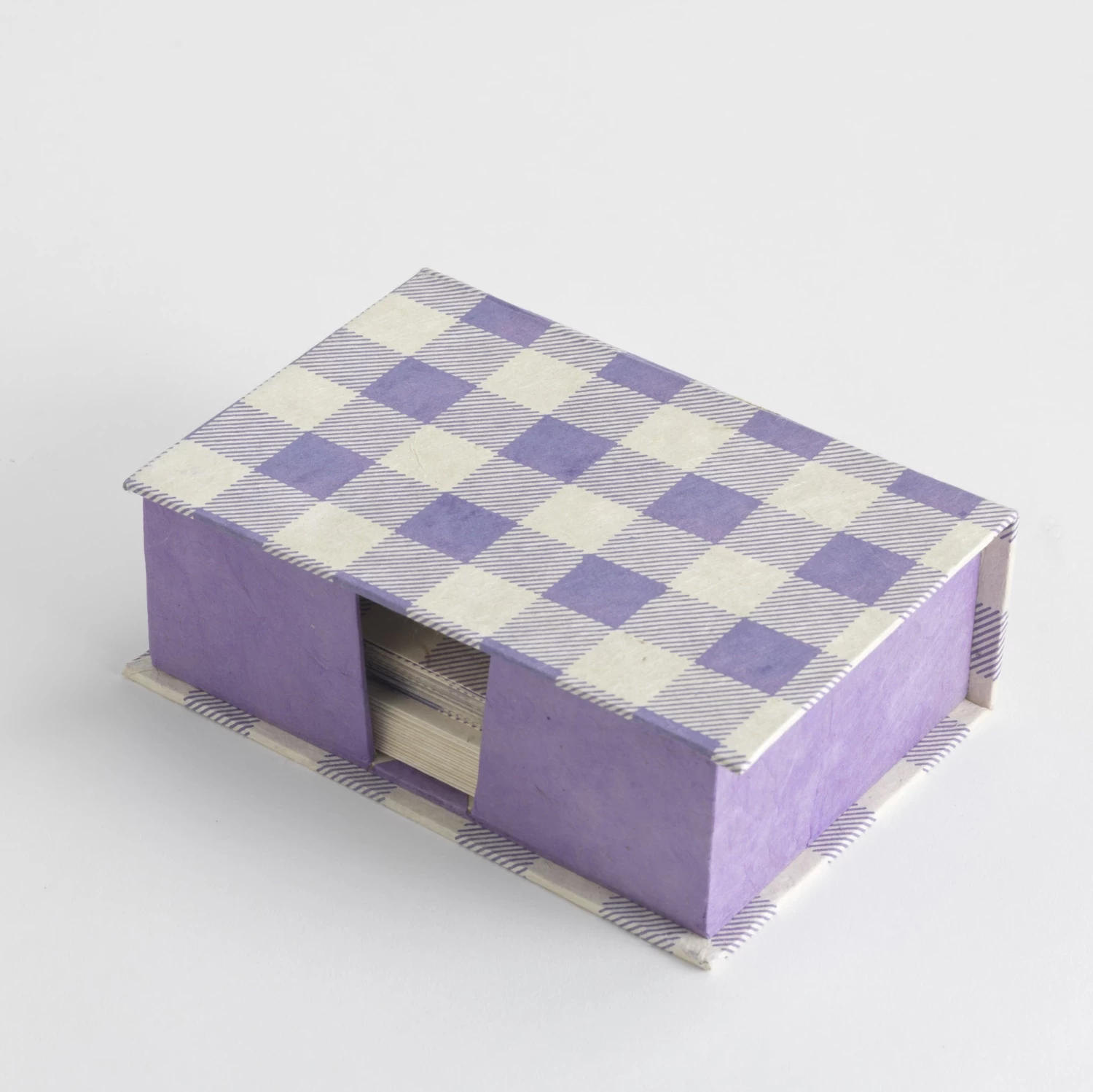 Handmade Box Card Set - Gingham Purple - Image 2