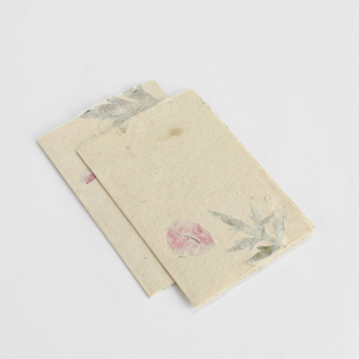 Handmade Folded Card β Bougainvillea & Mugwort Leaf - Image 2