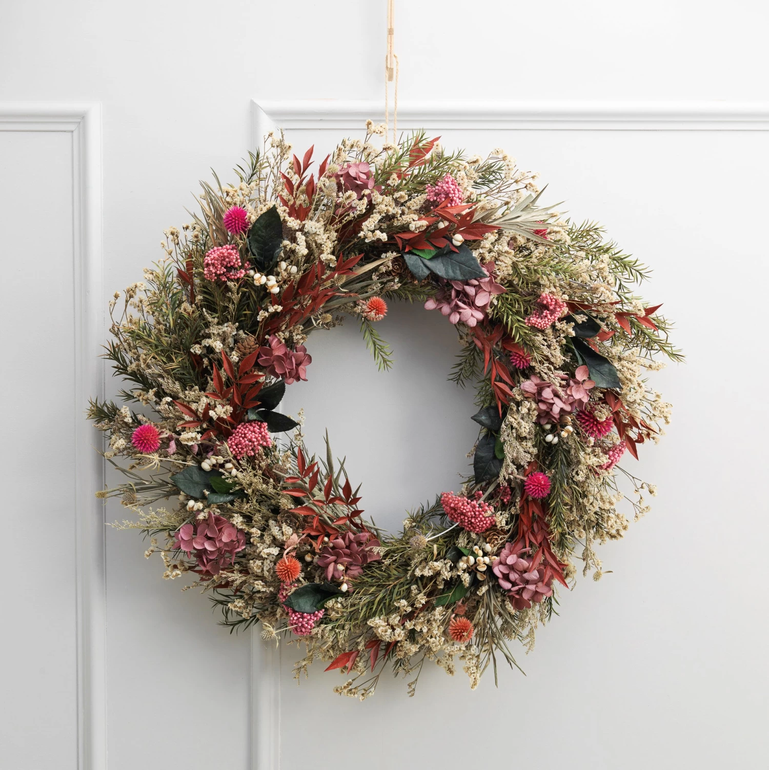 Large Preserved Floral Wreath - Image 3