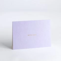 Card - With Love - Purple