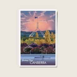 Postcard - Greetings From Canberra